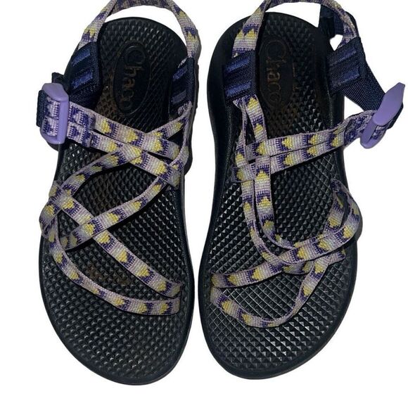 Chaco ZX/1 Ecotread Bluebell Double Straps Diamond Adjustable Kids sz 2 Outdoors - Picture 6 of 9